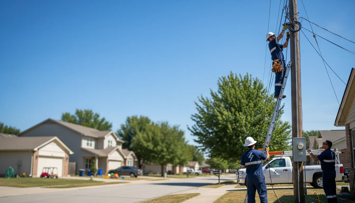 Residential electrician providing installation services in Lone Tree, IA